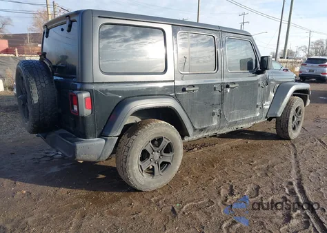 2019 Jeep Wrangler Unlimited Sport S 4X4 z USA, uszkodzony, nr VIN 1C4HJXDN4KW593179